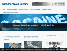 Tablet Screenshot of cocainadipendenza.com